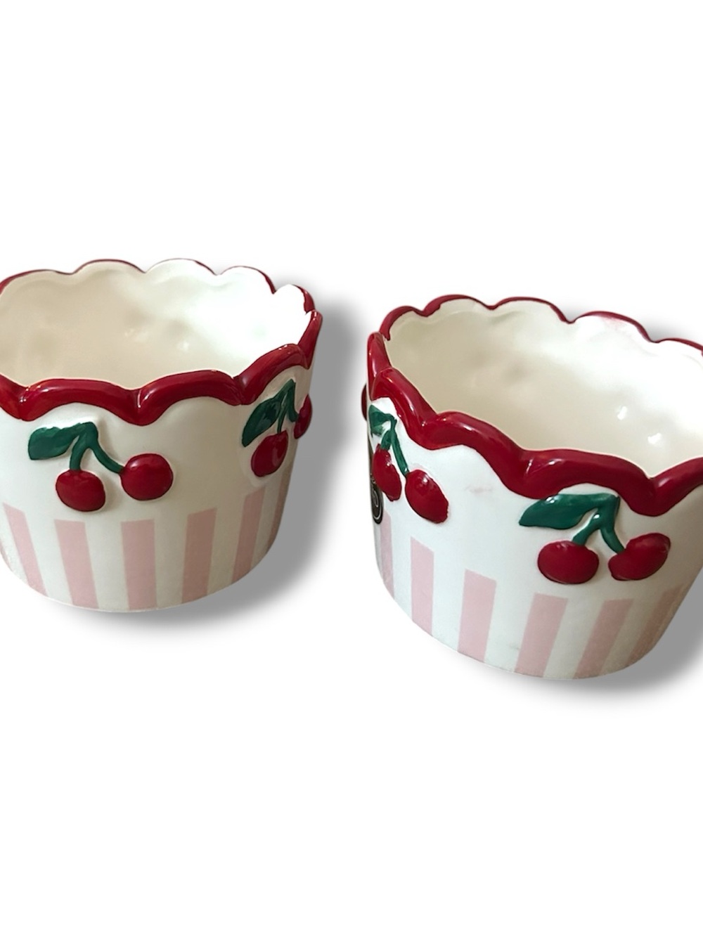 Disney Mickey Mouse Cherry Tumbler + Pair of Hand-Painted Cherry Bowls GIFT SET - Picture 7 of 15